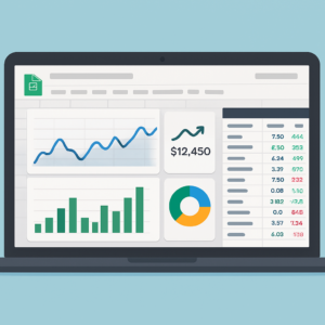 اتصال لحظه‌ای داده‌های مالی و غیرمالی به گوگل شیت یا اکسل آنلاین – طراحی اختصاصی داشبورد